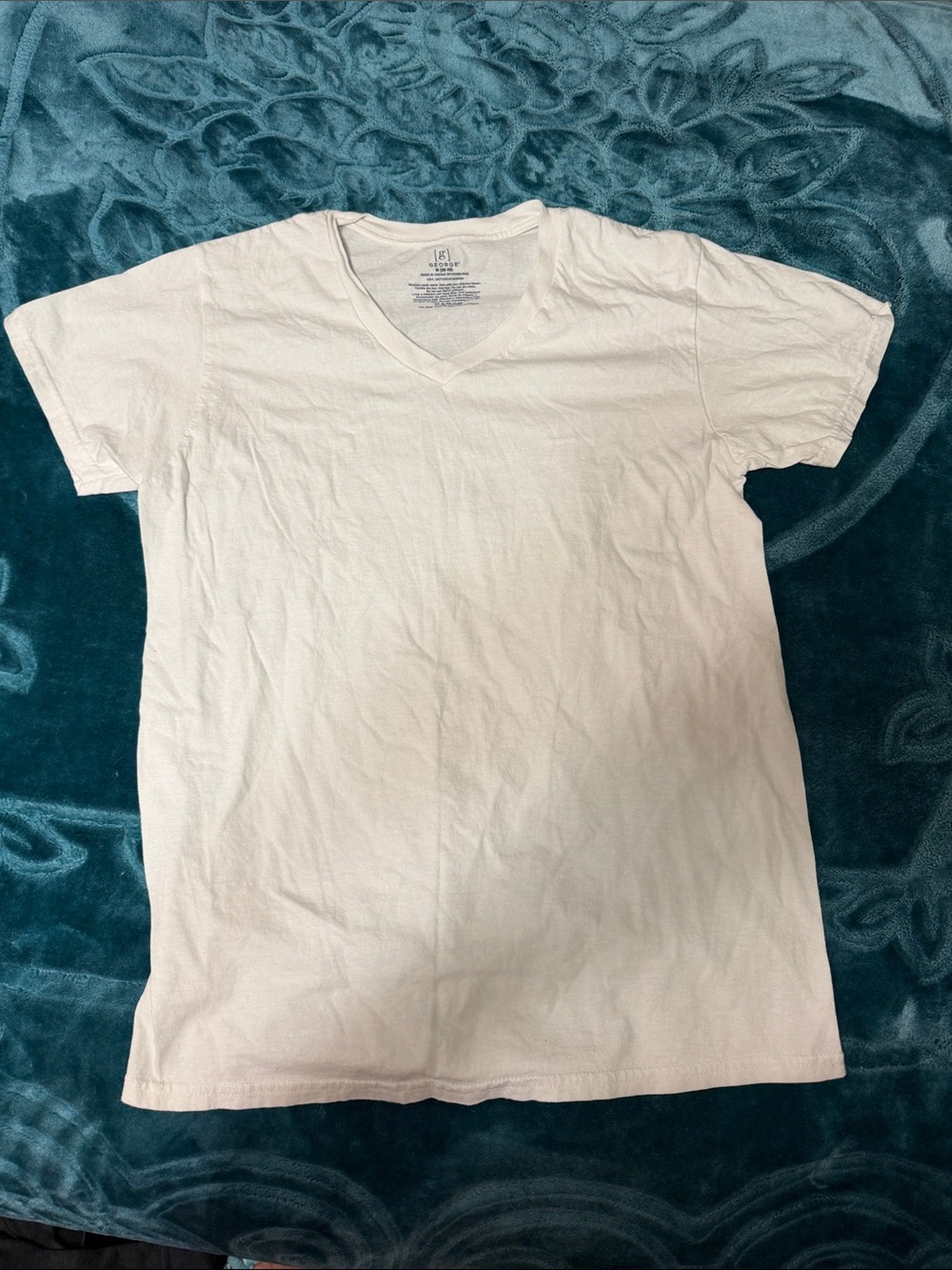 George White V‑Neck Short Sleeve T‑Shirt